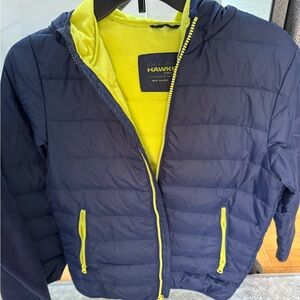 Hawke & Co Kids Navy and Yellow Jacket